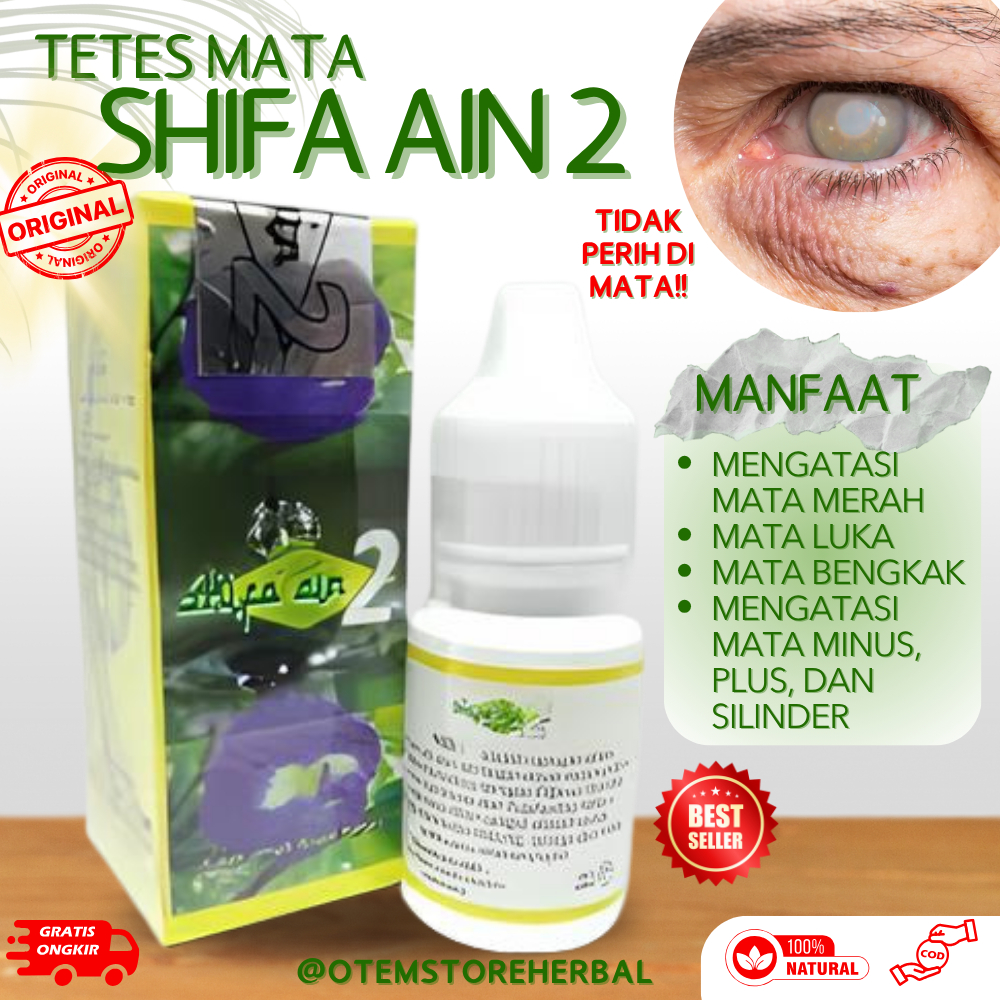 Tetes Mata Syifa Ain 2 Original | Ampuh untuk Mata Katarak, Silinder, Pandangan Buram