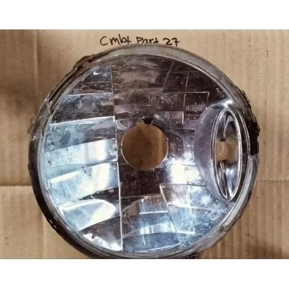 Reflektor Lampu Depan Rx King New Vixion Lama Bulat ORI Bekas(Tanpa Mika)
