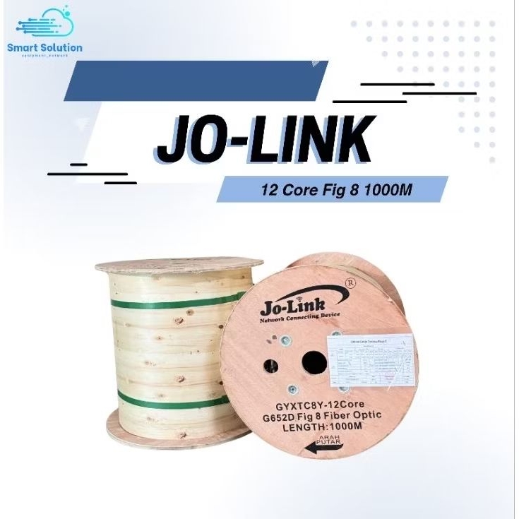 Kabel Fiber Optik 12 Core Fig 8 1000M