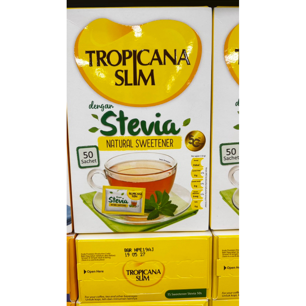 

Tropicana Slim Stevia 50's