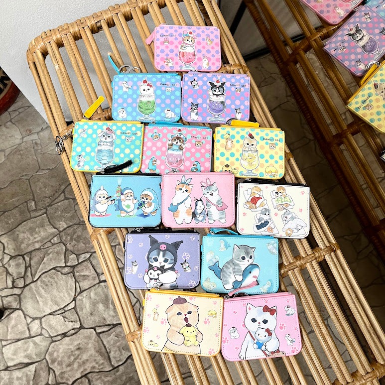 

Dompet Kartu Id Card Holder Karakter Mofusand Hiu Tempura Gantungan Resleting Kulit Lucu Unik Kado Hadiah Gift