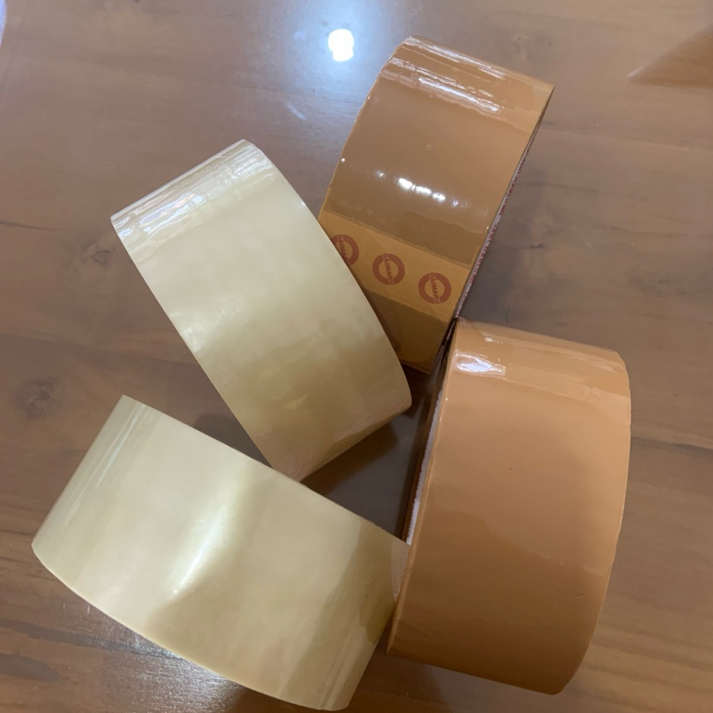 

DAIMARU Lakban Isolasi Solasi Bening / Cokelat OPP 2 inch (48mmx90yd) OPP Tape panjang 90 yard murah berkualitas