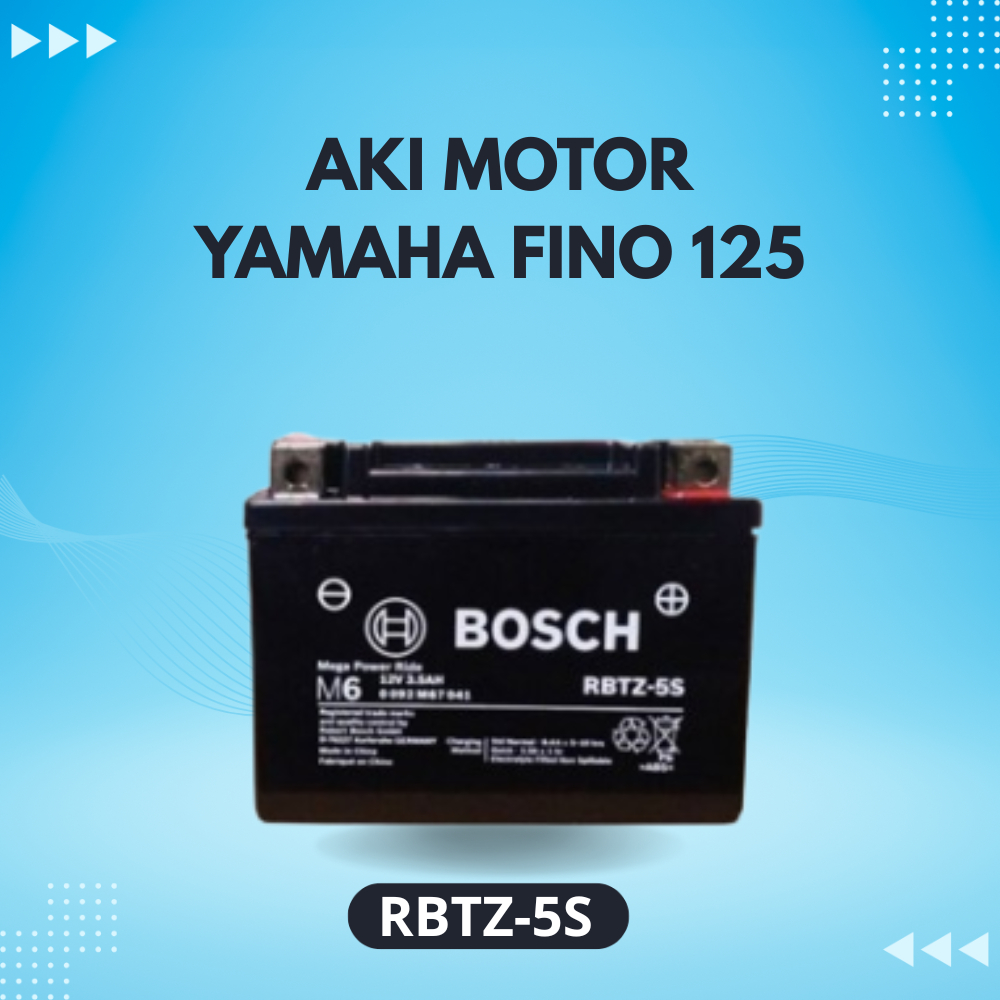 Aki Motor Yamaha Fino 125 Merk BOSCH RBTZ-5S - Asli Original