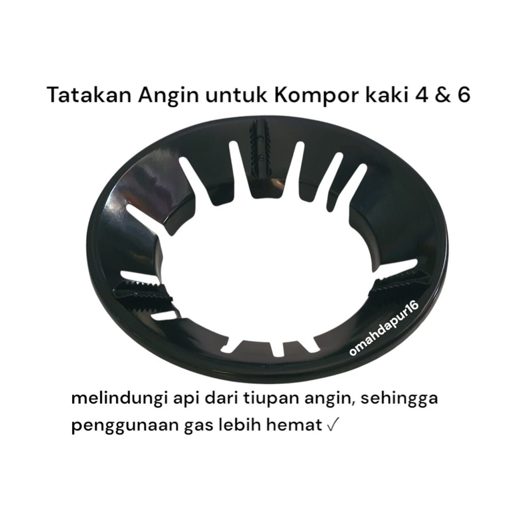 Tatakan Kompor Anti Angin Bisa untuk Kaki 4 & 6 | Penutup Angin Kompor