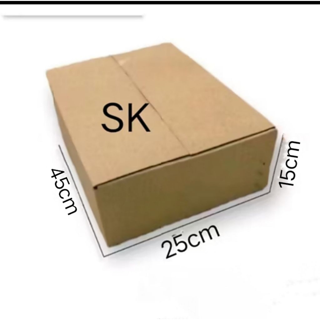 

kardus box Ukuran 45x25x15 cm single wall polos