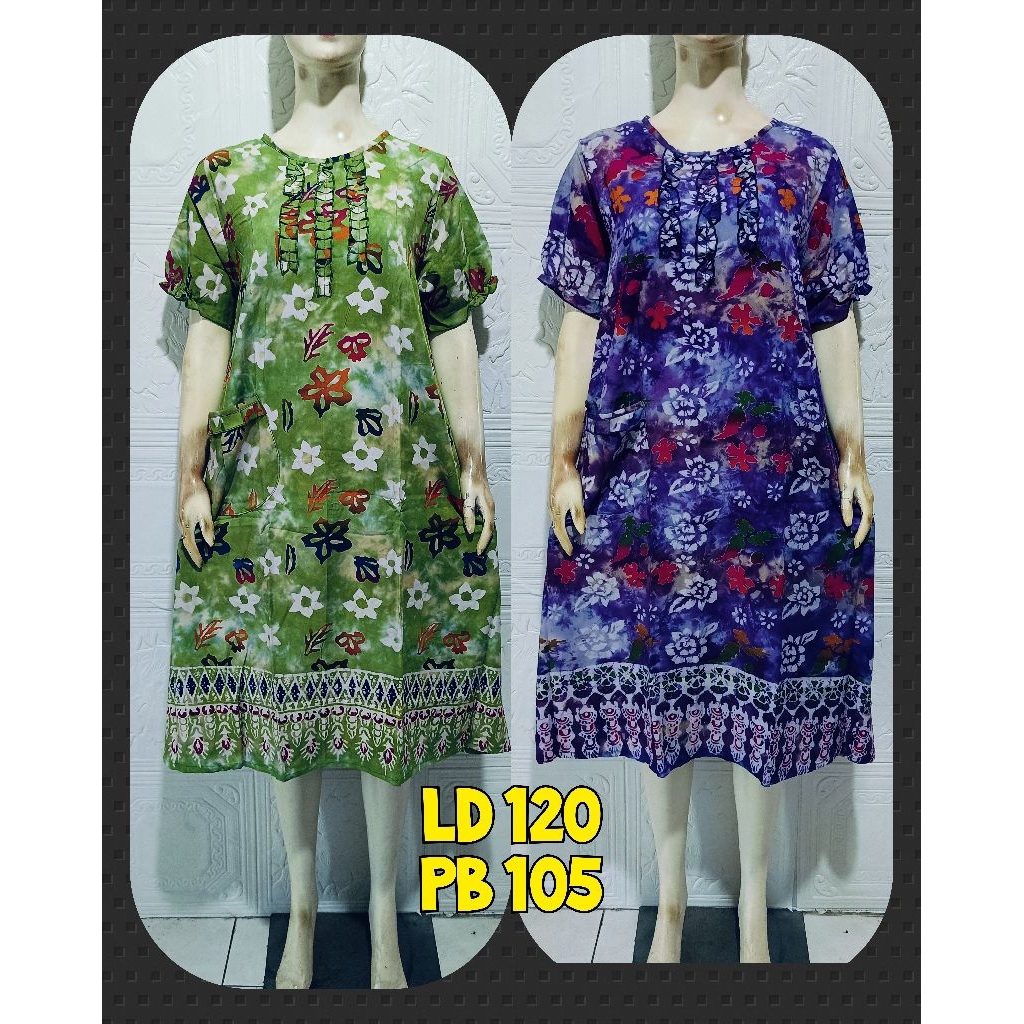 DASTER BATIK KEMBANG CETAK GADIS REMAJA