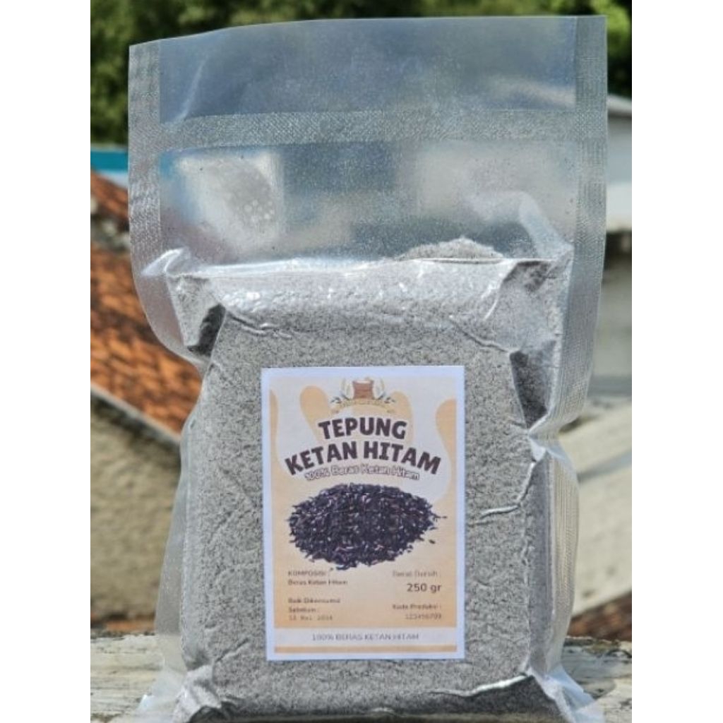 

Tepung ketan hitam premium Asli dari beras ketan 250Gram
