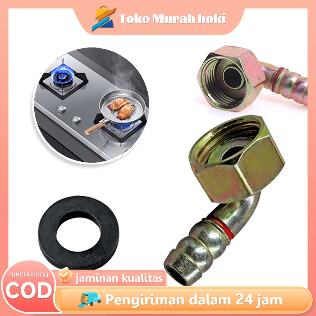 Nepel Selang Gas Nepel L Drat Dalam Kuningan Selang Gas Kompor Tanam Elbow Selang Gas