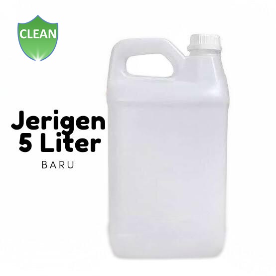jerigen 5 Liter Baru Putih Natural