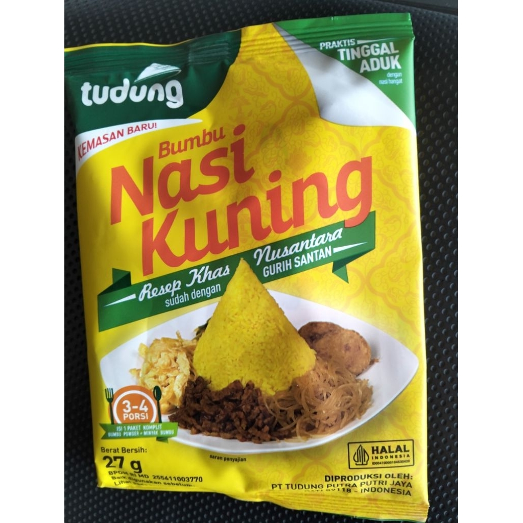 

TUDUNG BUMBU NASI KUNING 27GR