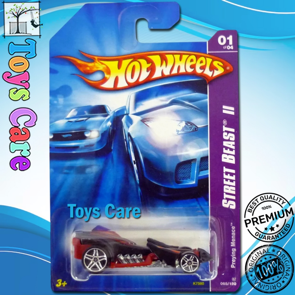 Hot Wheels Preying Menace 2007 Hitam Street Beast