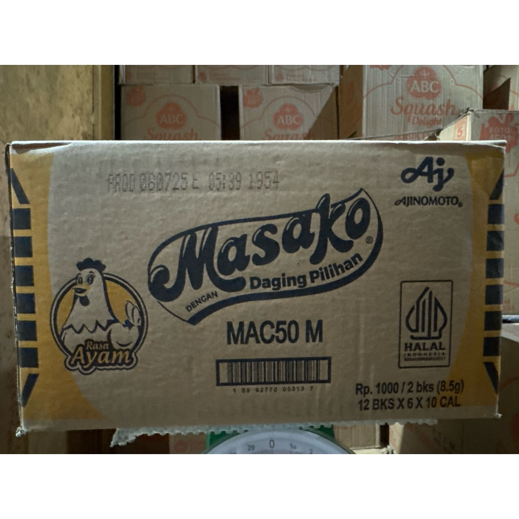 

Masako ayam 1000/2bks /8,5g@ 720 scht / 1 dus