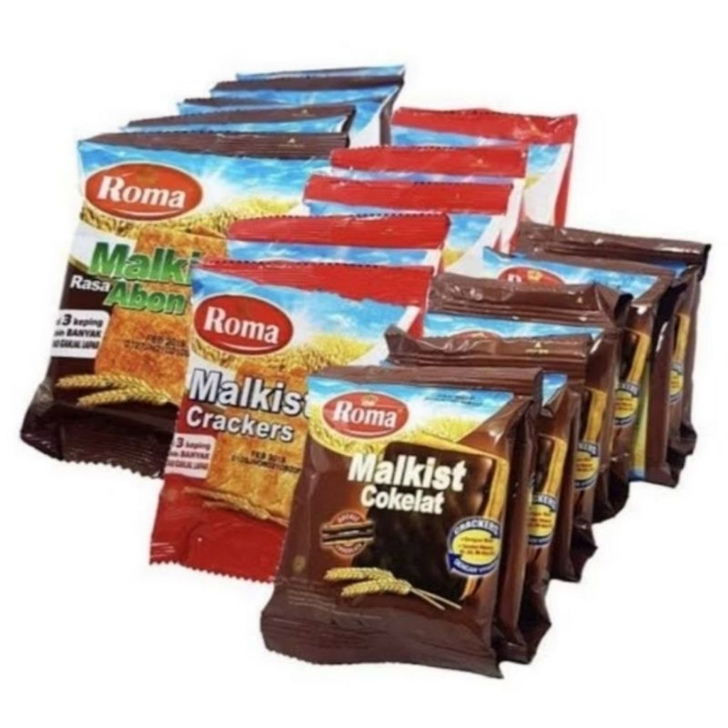 

ROMA MALKIST COKLAT/MALKIST ABON-Kemasan Renceng isi 10pcs