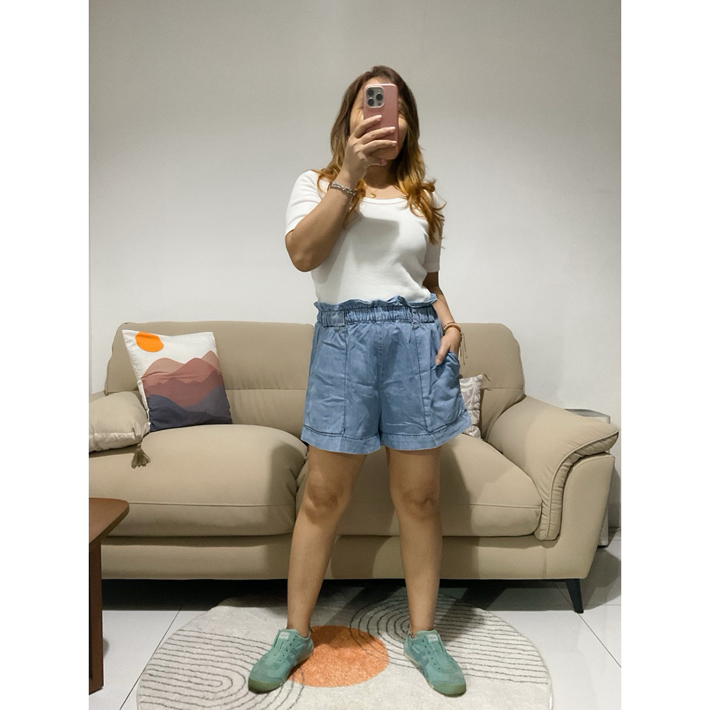 (DIBACA DESKRIPSI’nya yaa… ♥️) preloved bawahan/celana/bottom/celpen-biru jeans-minus belt