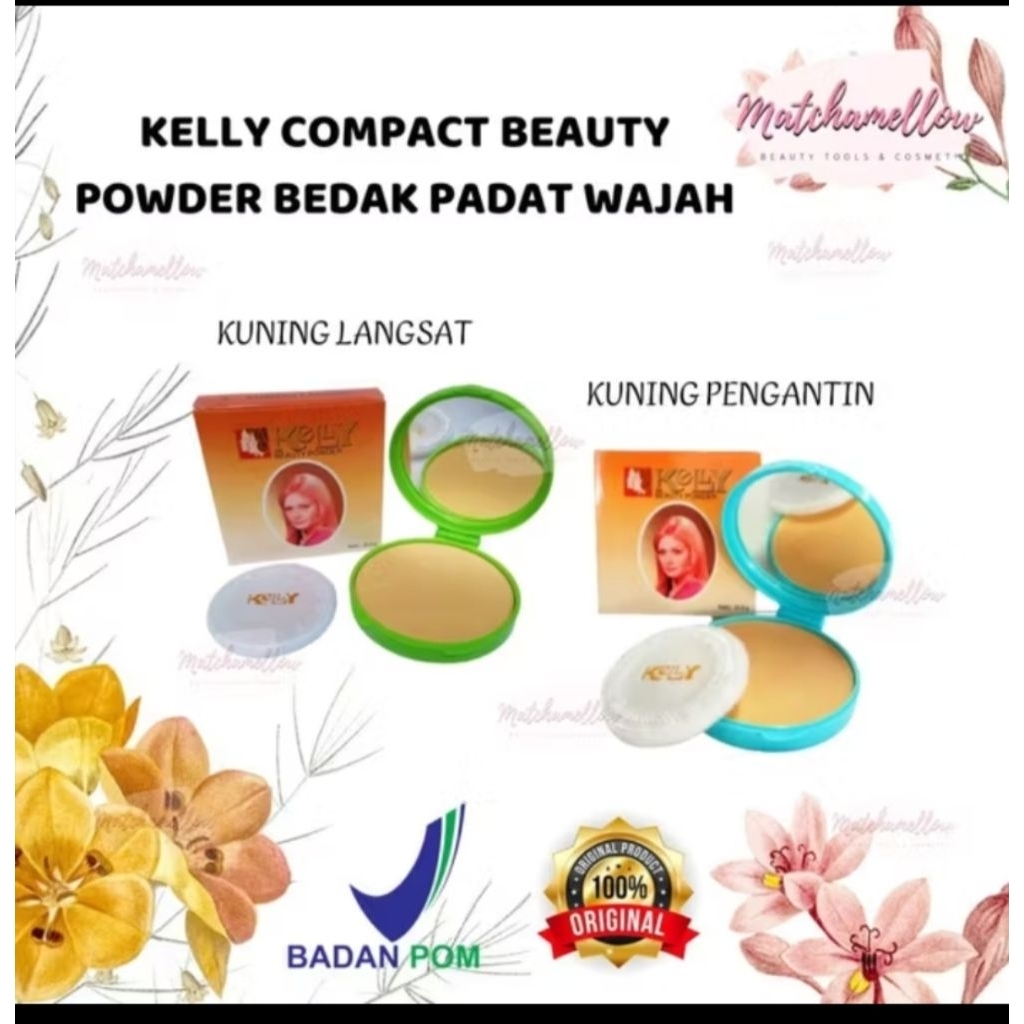 KELLY beauty powder, bedak compect powder