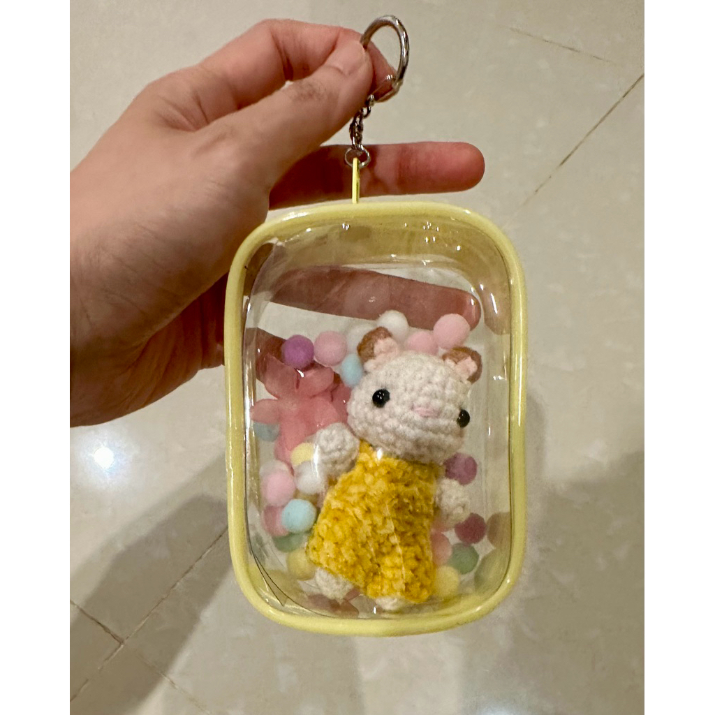 sylvanian hamster trinket key chain