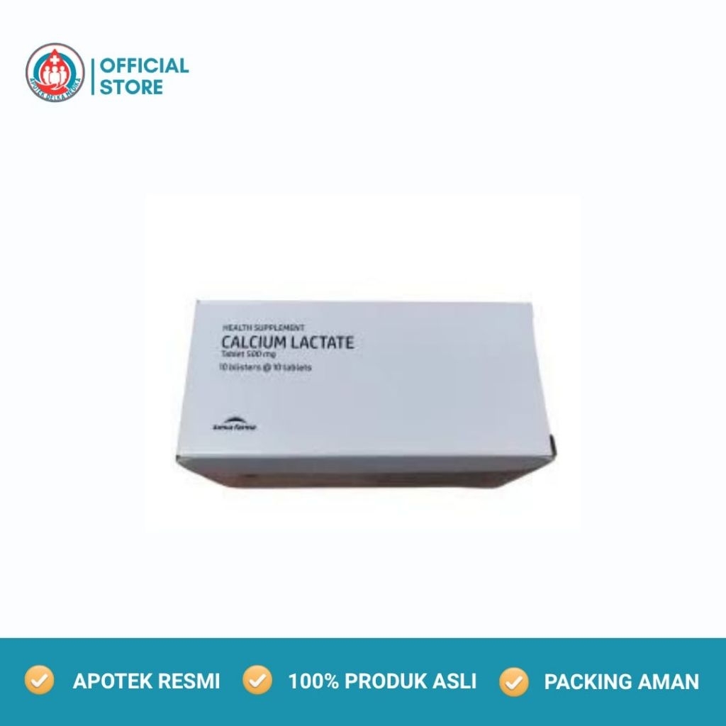 CALCIUM LACTATE KIMIA FARMA JUAL PER BOX 100 TABLET