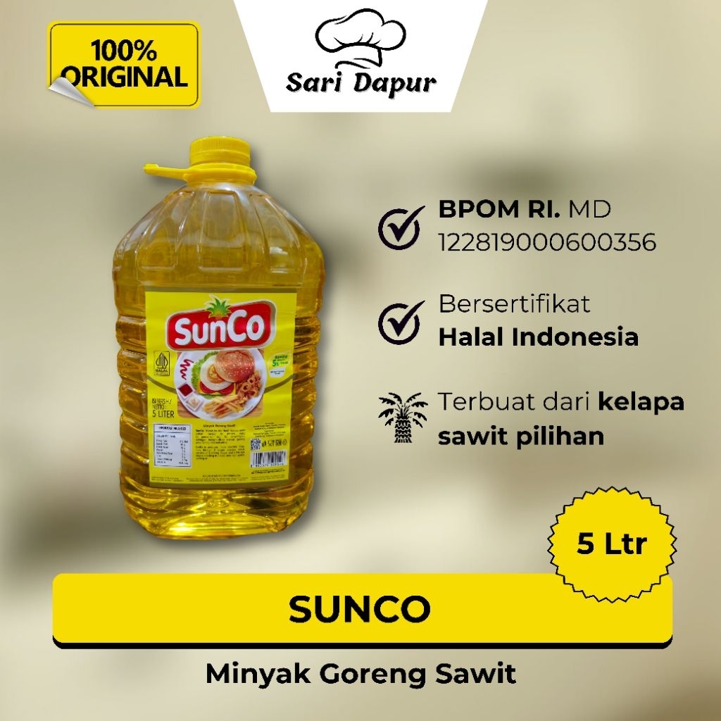 

SUNCO Minyak Goreng Sawit Galon 5 Liter