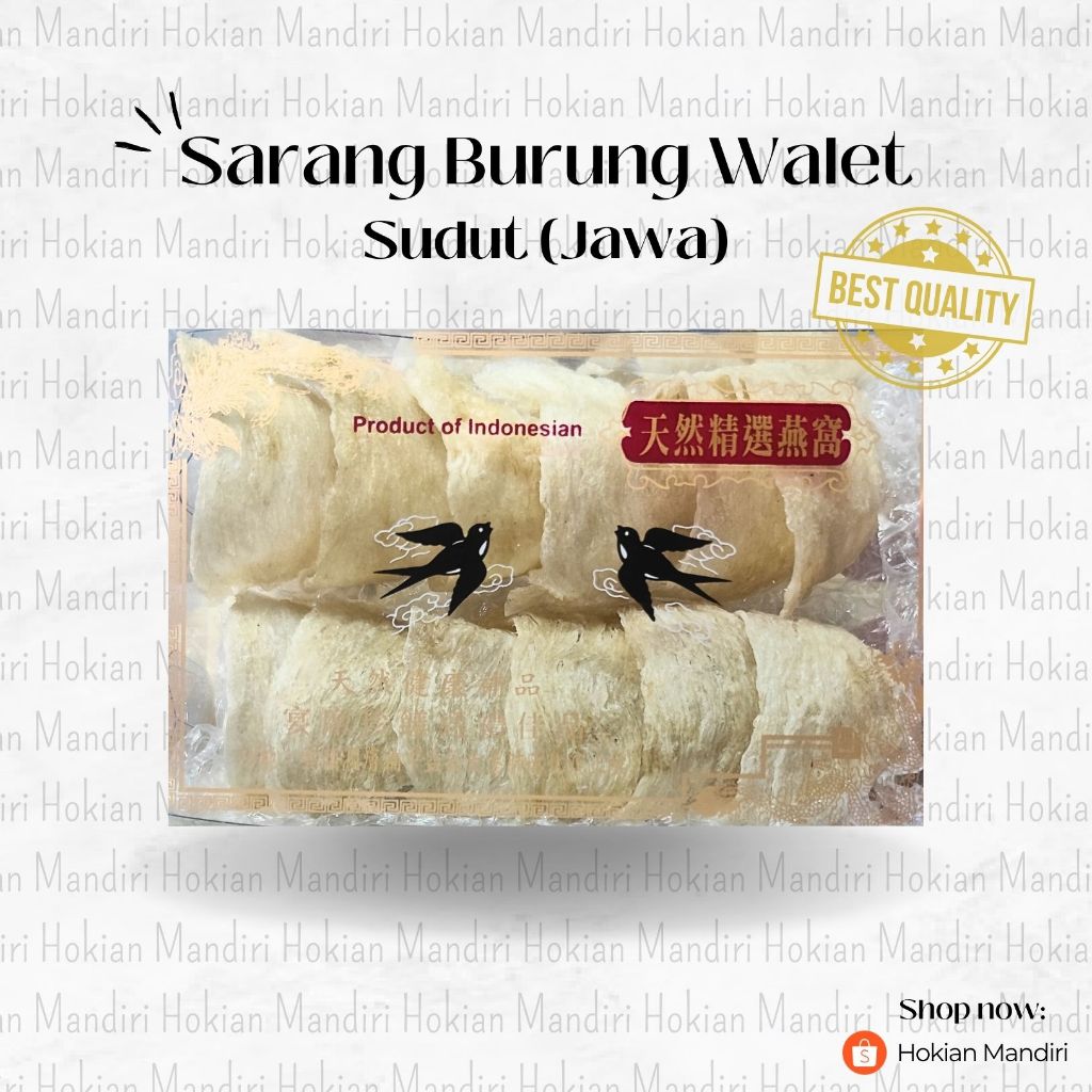 

Sarang Burung Walet Sudut Kualitas Premium Asli Jawa 10 gram – Siap Konsumsi / Bahan Kesehatan Sehat