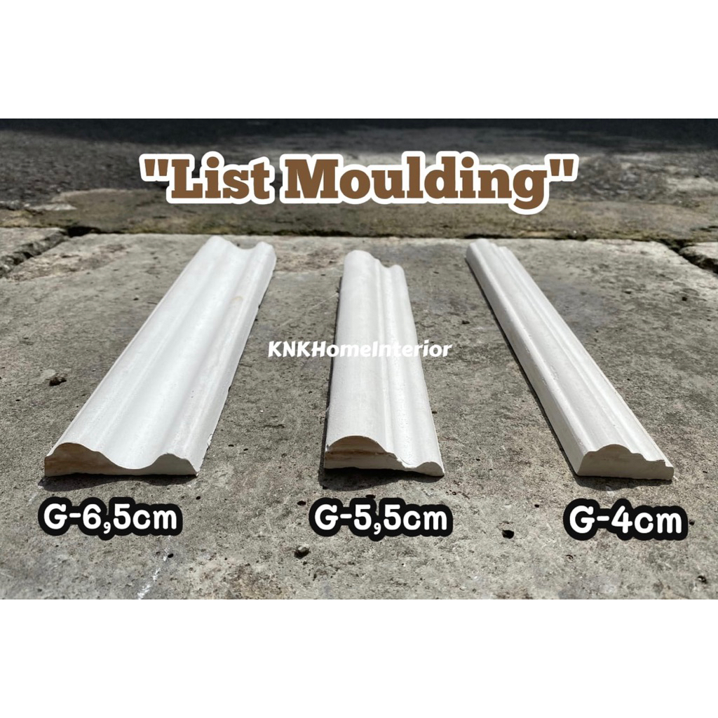 List Moulding / Moulding Gypsum / Biding Polos 4cm / 5,5cm / 6,5 cm