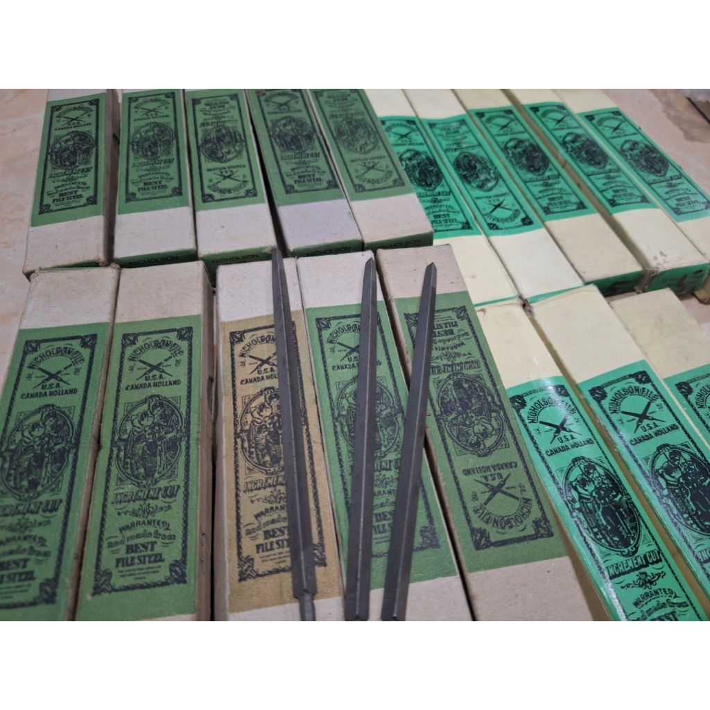 Kikir nicholson 4in n 5in original, 1pac isi 12pcs