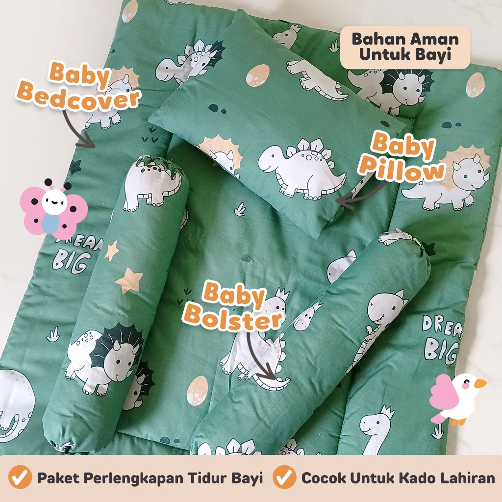bedcover bayi set bantal guling katun / bedding set  baby / comforter set bayi
