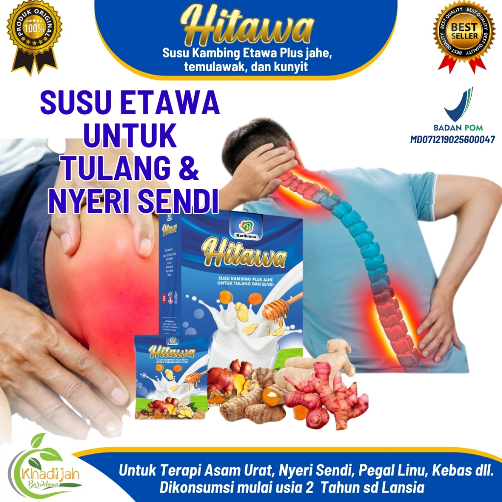 

Hitawa – Susu Kambing Etawa 200g | Rematik, Nyeri Sendi, Asam Urat, Saraf Kejepit
