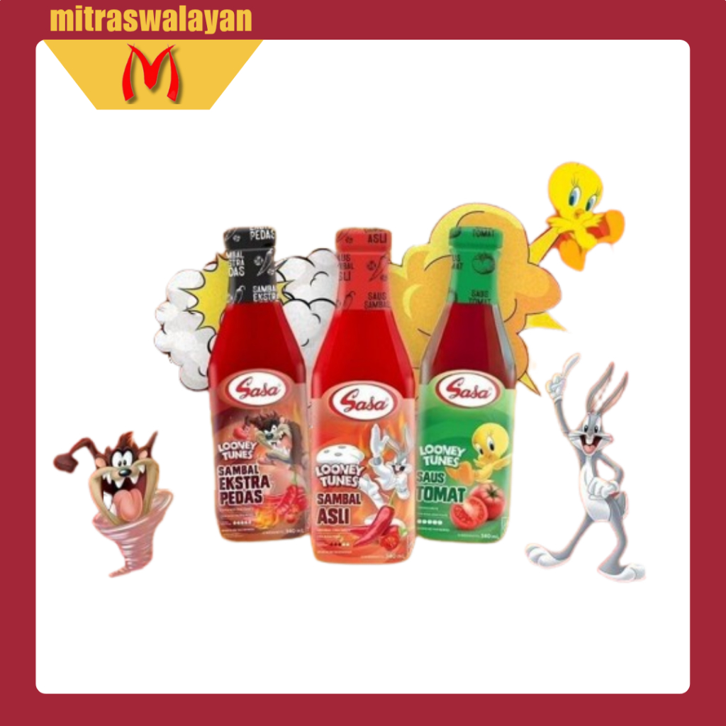 

SASA Saus Sambal Looney Tunes Kemasan Botol 340 ml