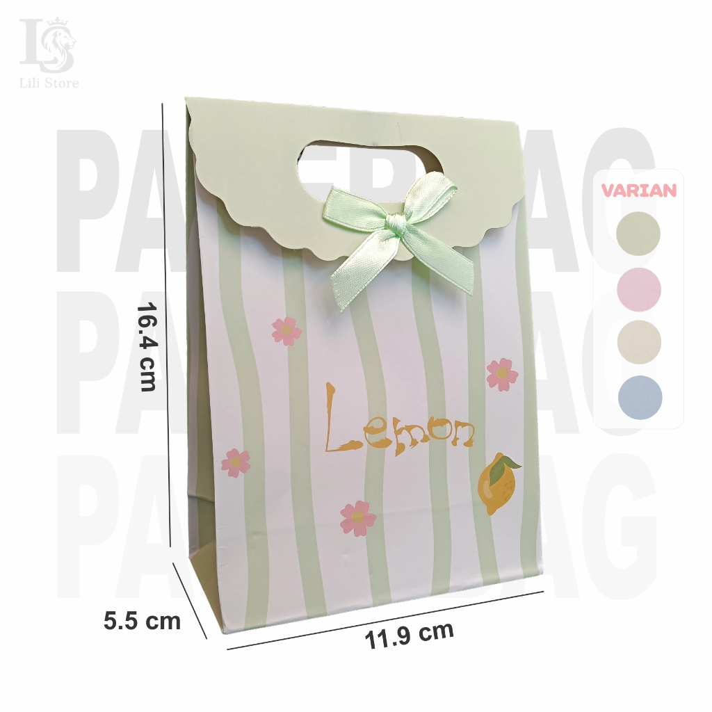 

Paper Bag Kado GIft Warna Pastel Lucu - Tas Kado Kecil - Tas Souvenir