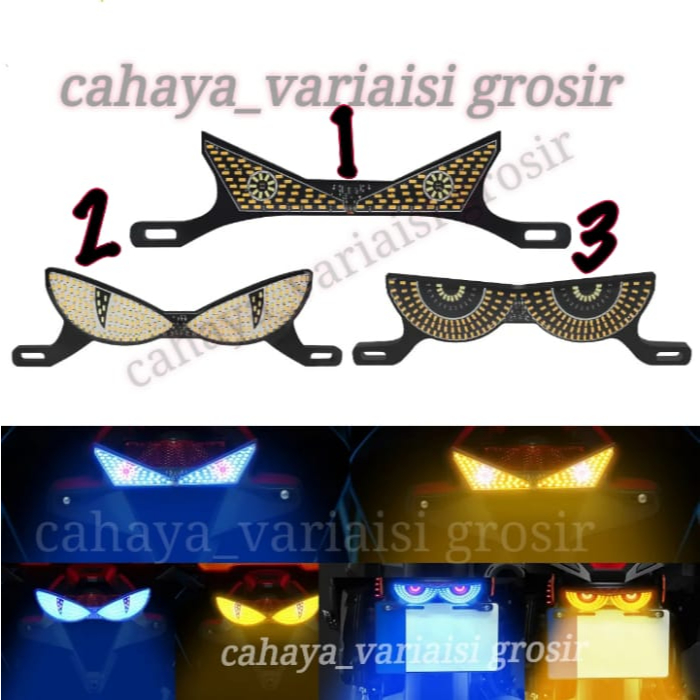 Lampu Stop Plus Sein - Lampu Rem Belakang logo STOP sen