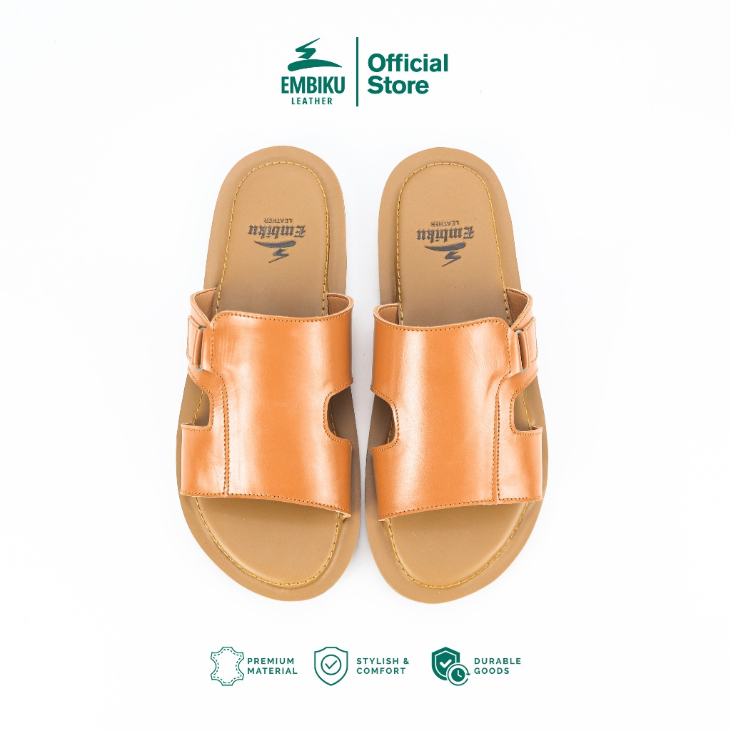 Sandal Kulit Pria Asli Garut - Sandal Kulit Sapi Asli