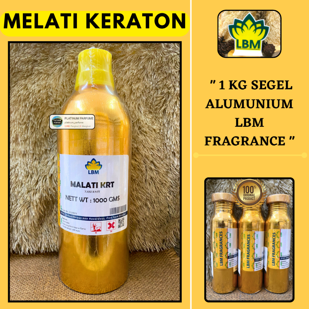 Bibit Parfum MELATI KERATON 1 KG SEGEL ORIGINAL LBM Fragrance - Melati kraton by LBM bibit parfume 1