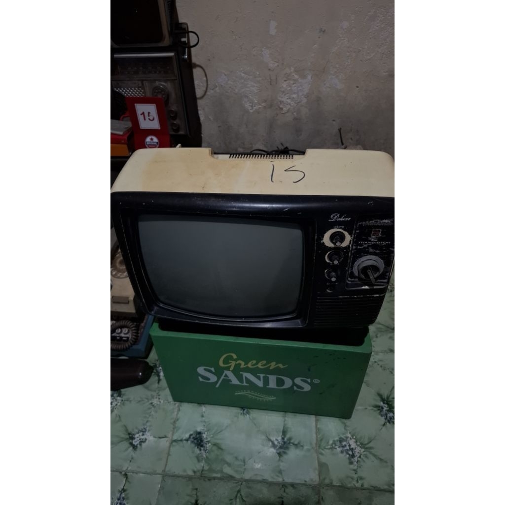 Tv national 12inch lawas jadul antik display vintage kuno Anggap mati 475rb