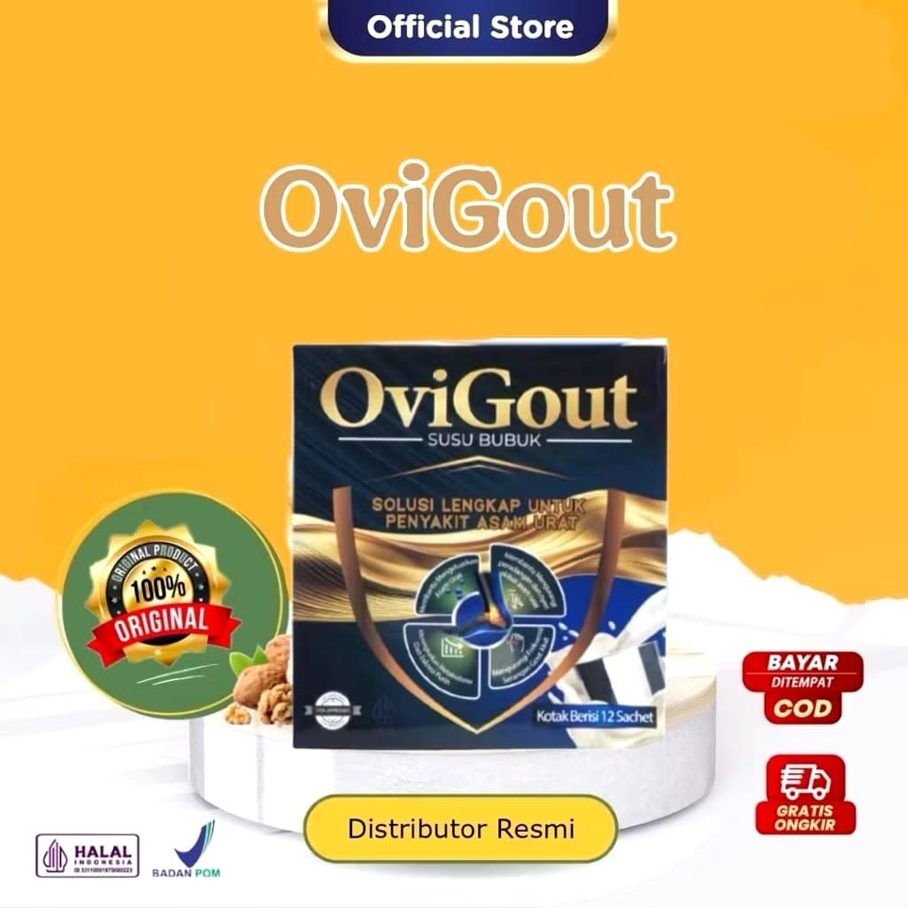 

OVIGOUT MILK SUSU OBAT ASAM URAT NYERI SENDI DAN TULANG KOLESTROL TINGGI