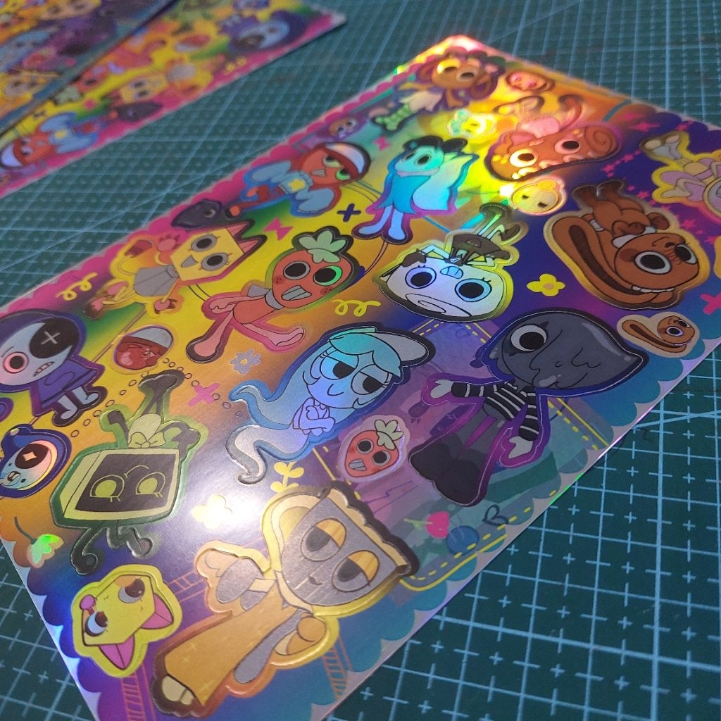 

Sticker hologram Dandy's World stiker hologram sticker lucu DW Dandys world