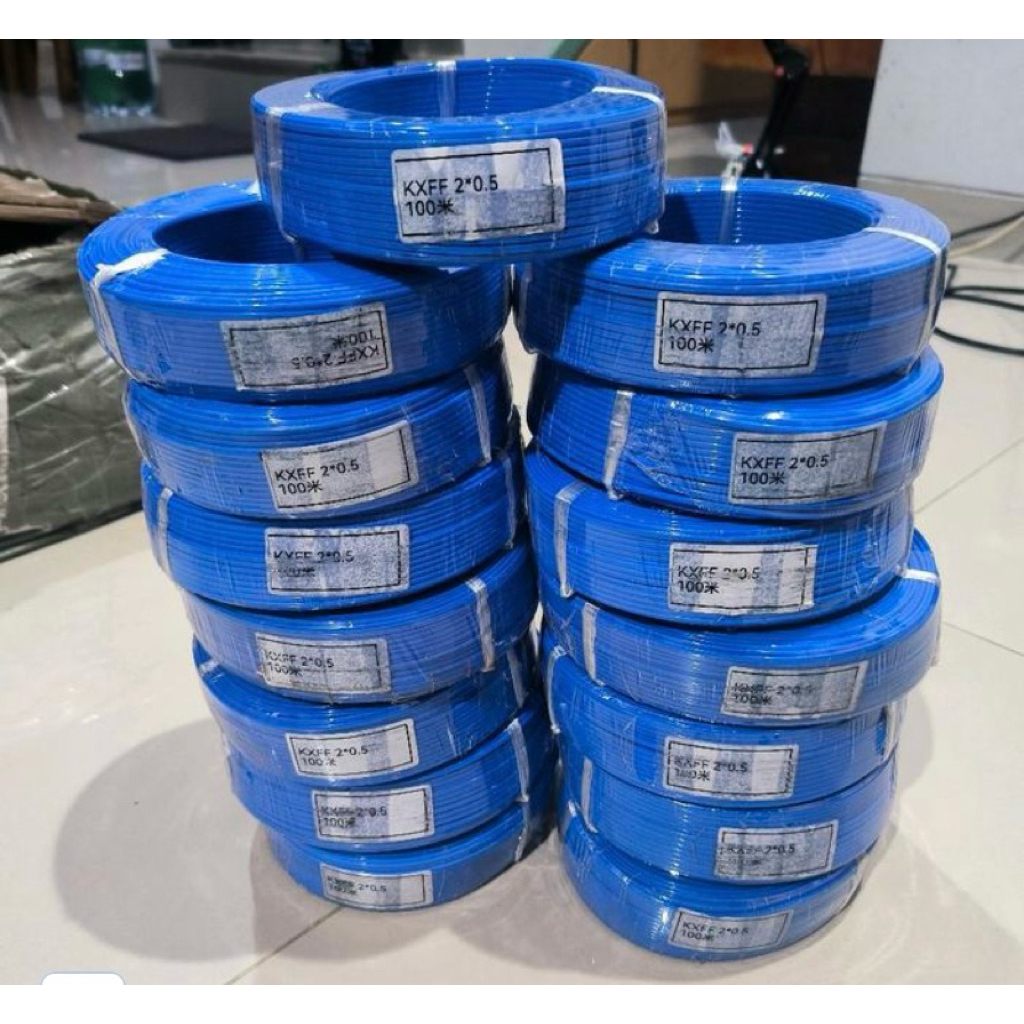 2x0.5mm Blue K Type Thermocouple Wire Kabel Biru Teflon 2x0.5mm