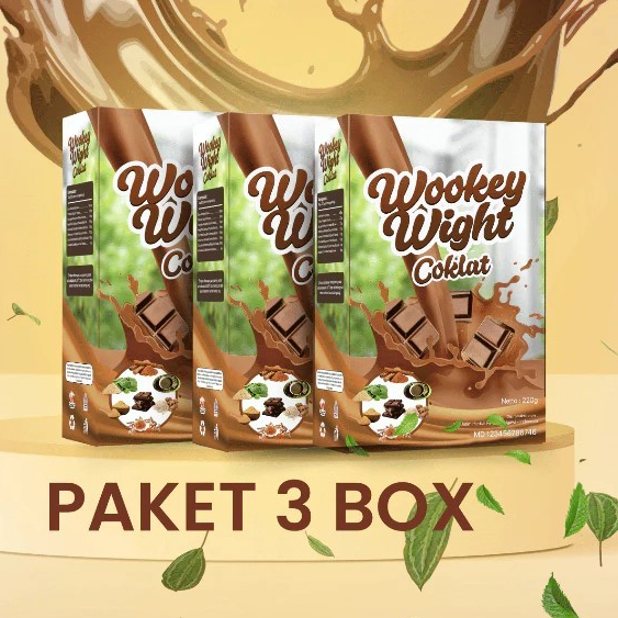 

PAKET 3 BOX TERBATAS!!! Wookey Weight Coklat - Susu Penambah Berat Badan Paket 3 Box