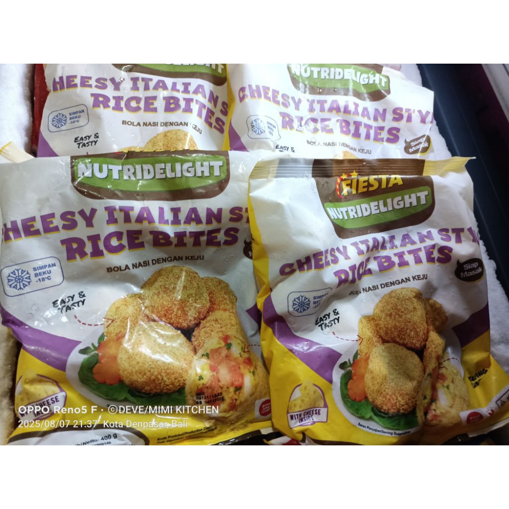 

Fiesta Cheesy Italian style Bola nasi dgn melting cheese 400gr