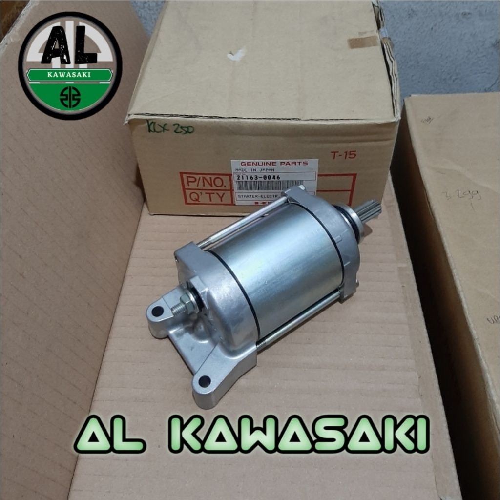 dinamo stater motor stater klx 250 klx250 original kawasaki