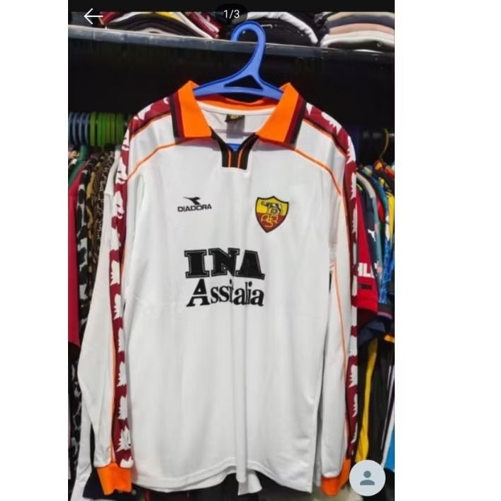 Jersey Retro AS Roma Away Long Sleeve 1998 1999