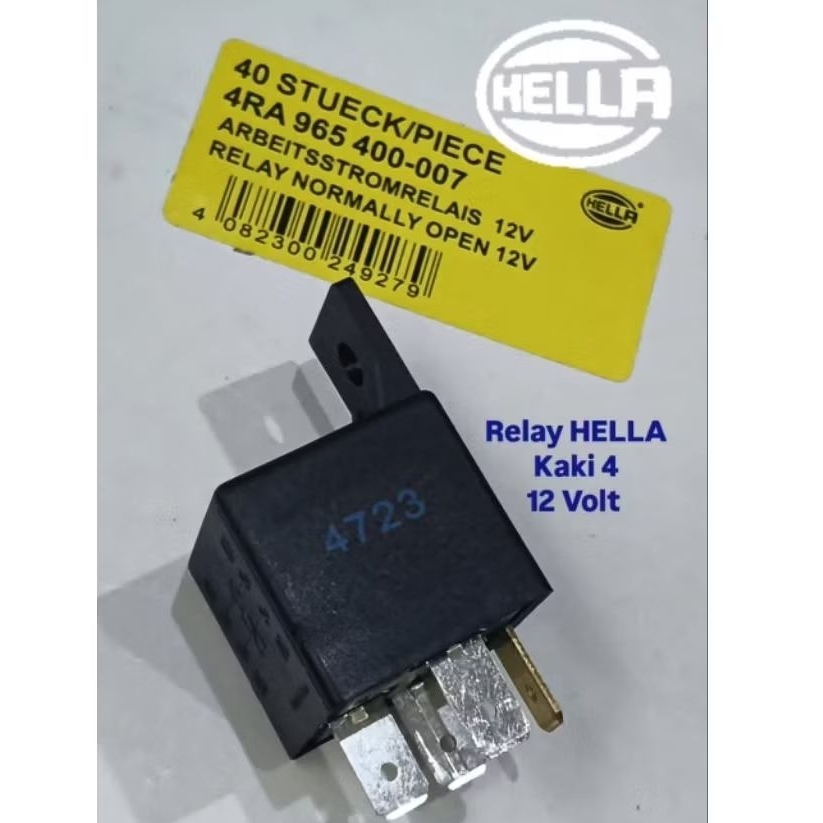 Relay HELLA ORI - 12 Volt Kaki 4