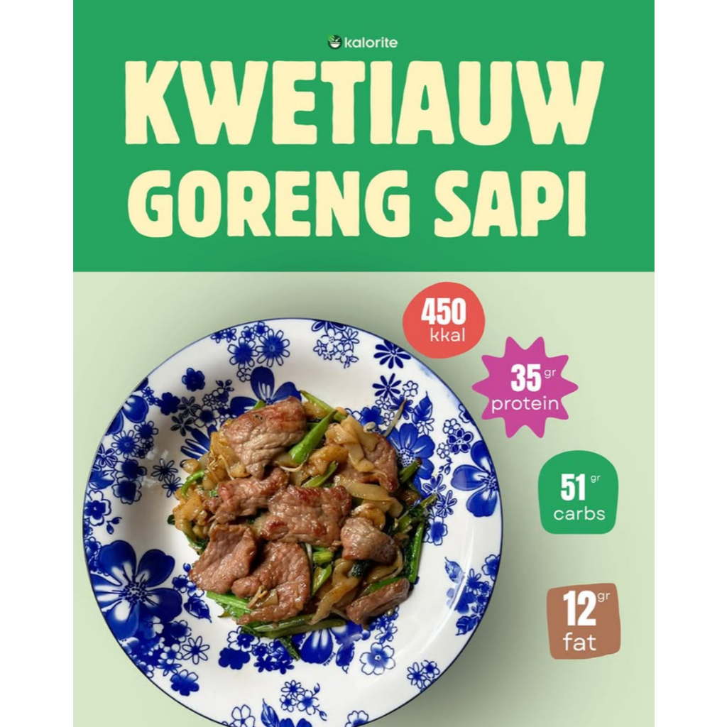 

Chicken / Beef Kway Teow (Kwetiauw Ayam / Sapi) - Healthy Diet Meal Prep Sehat