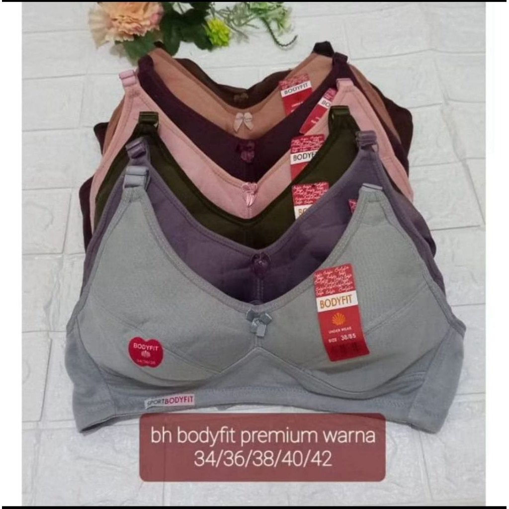 PAKET HEMAT 6 PCS BH WANITA POLOS TERLARIS UKURAN 36 38 40 42