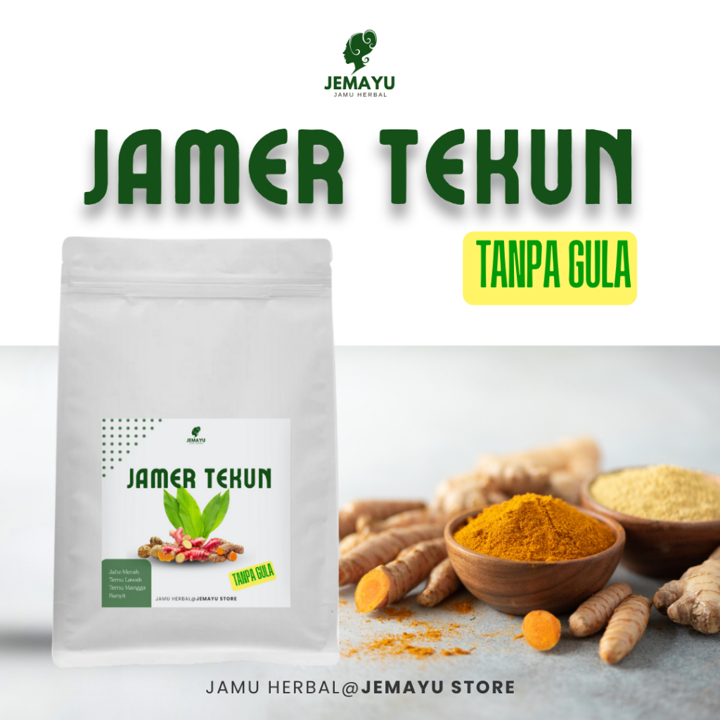 Jakunte Jahe Merah Kunyit Temulawak Bubuk Murni Jamu Tanpa Gula Herbal  Original