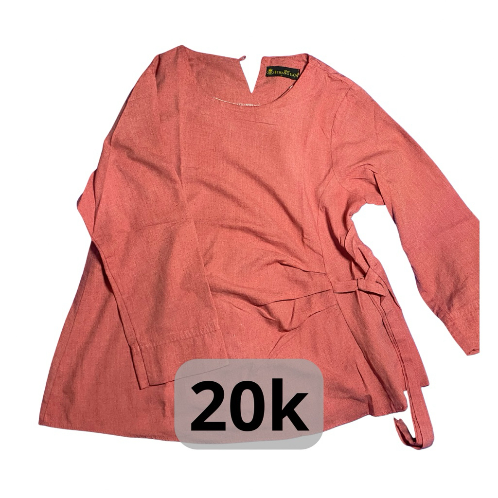 atasan blouse wanita benang raja lengan panjang