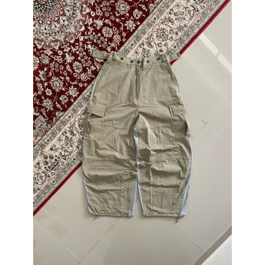 Jkichi Mixed Superwide Cargo Balloon Pants
