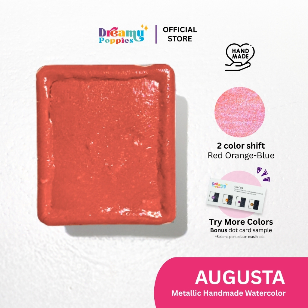 

Dreamy Poppies Augusta Wuthering Waves Inspired Handmade Mettalic Watercolor