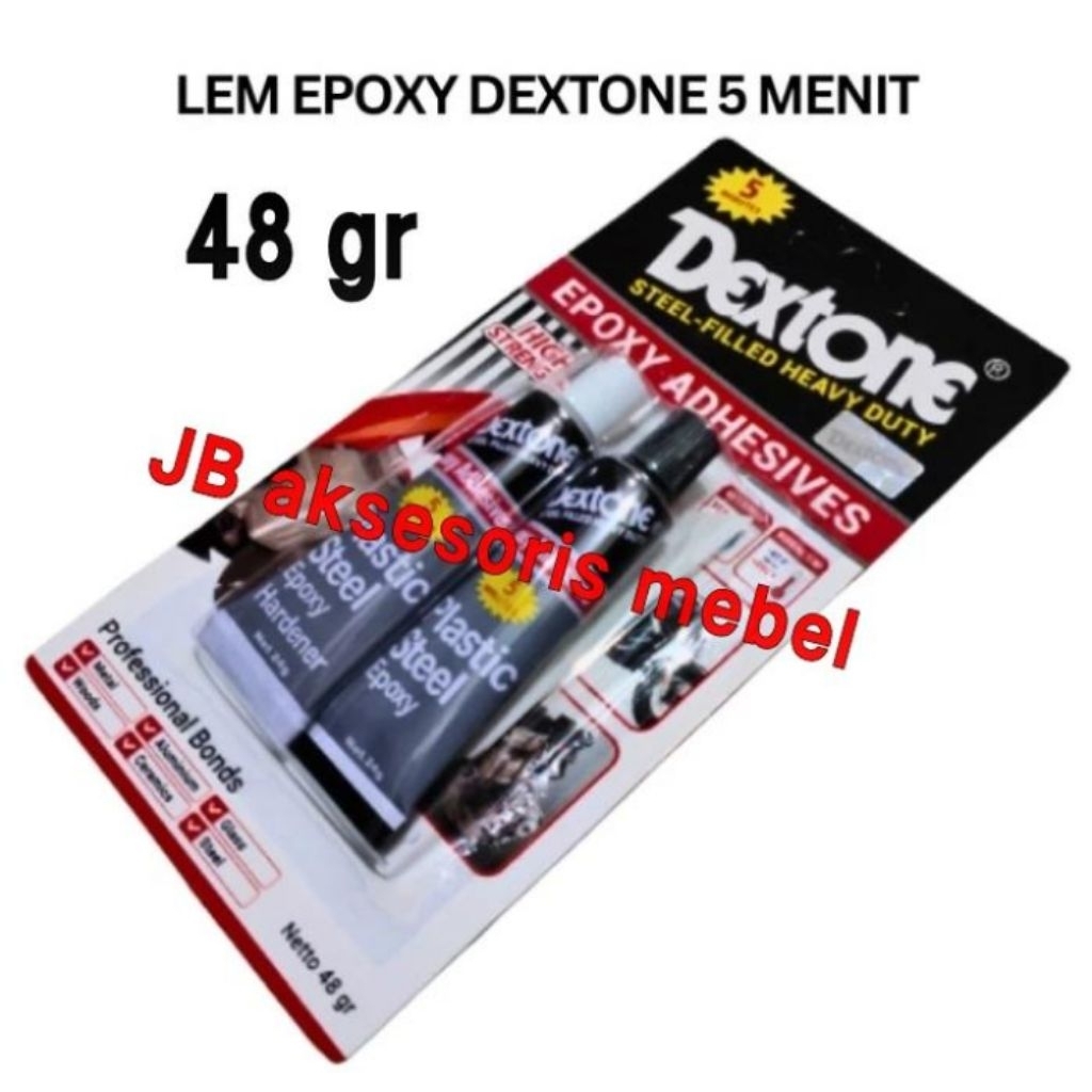 

LEM BESI DEXTONE BESAR (48gr) 5 MENIT / LEM EPOXY SERBAGUNA