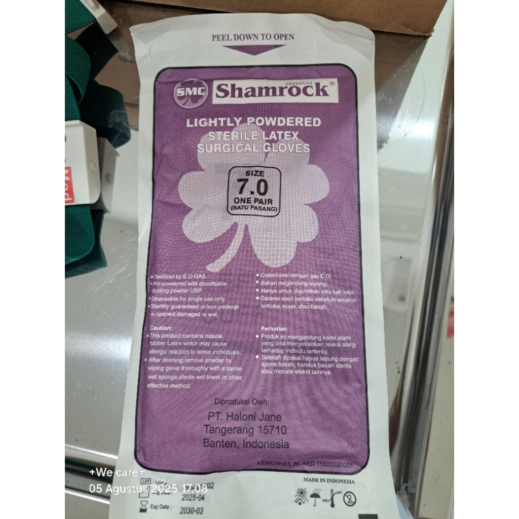 Handscoon steril shamrock