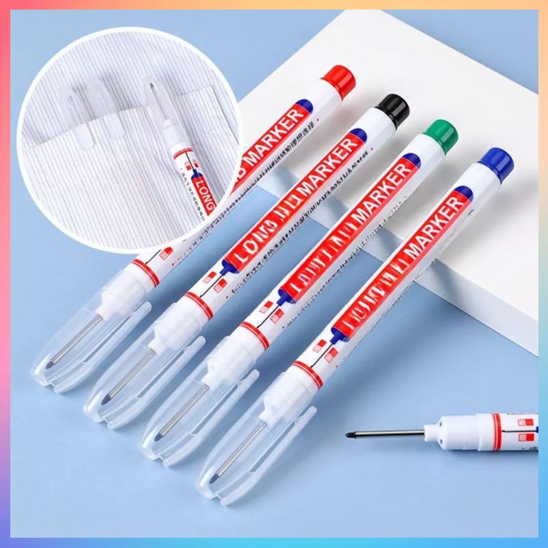 

Spidol Tukang 2 Sisi 20mm / Long Nib Tip Marker / Pulpen Warna Bangunan Permanen Anti Air Miczson